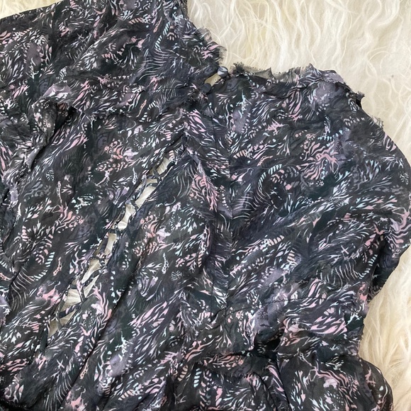 IRO. JEANS DARLING CUT-OUT RUFFLED MINI DRESS - Picture 11 of 11